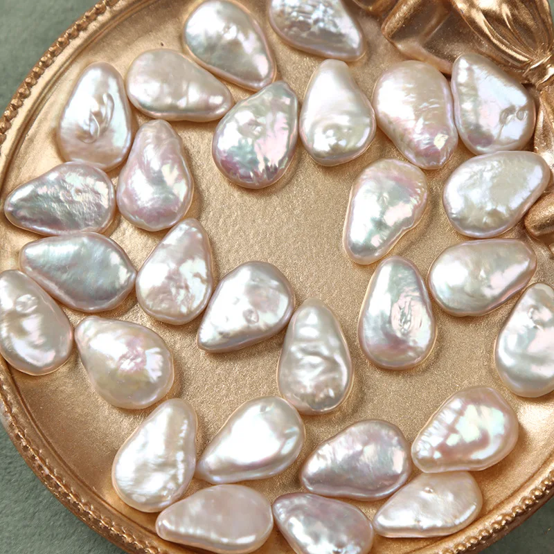 

Бусины из пресноводного жемчуга в стиле барокко, 11 х16 мм