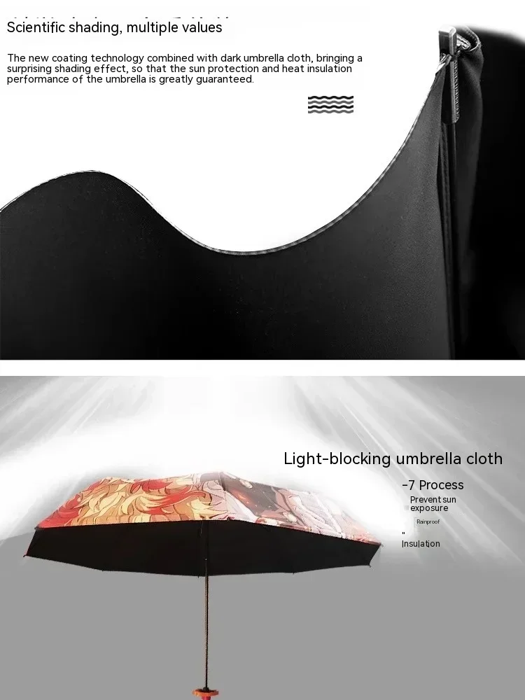 Аниме-зонт для рассекания демонов складной зонт с рукояткой Kamado Tanjirou Tomioka Giyuu