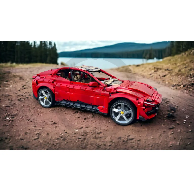 Строительный блок семейный внедорожник улучшенная модель гоночного автомобиля