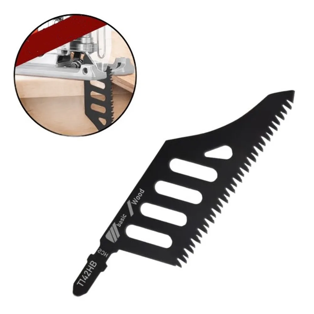 

T142HB Кривое лобзиковое полотно с Т-образным хвостовиком для резки пильных полотен по дереву Нерегулярное кривое пильное полотно для резки деревянной фанеры МДФ