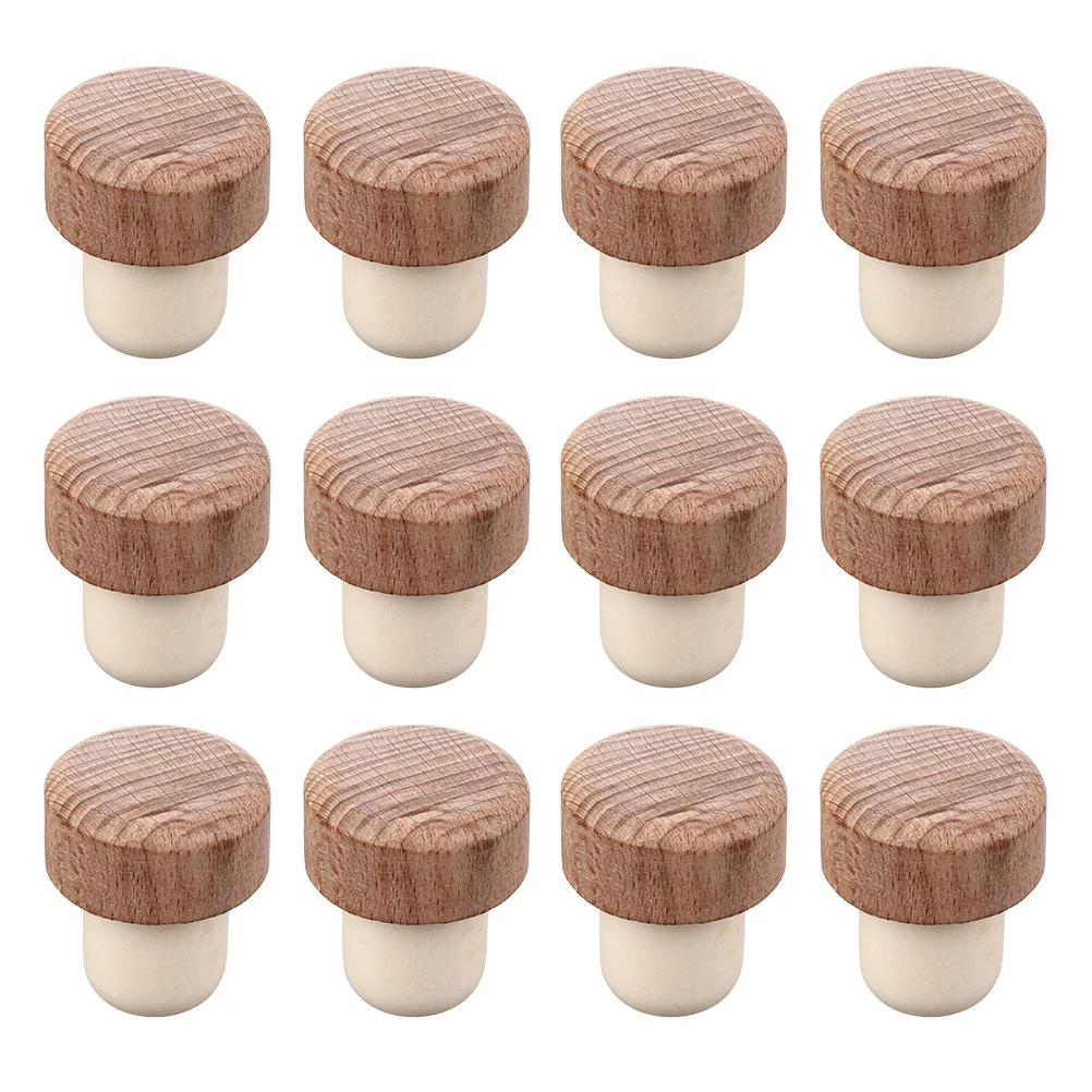 

Bottle Stoppers Cork Stopper Wooden Champagne Corks Plug Plugs Sealer Saver Sealing Wood Sealers Covers Bottles Beverage Cover