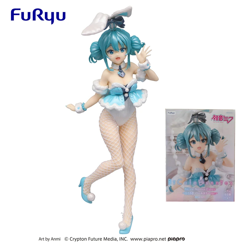 В наличии Original Furyu Hatsune Miku ficrane Vocaloid Bunny Girl гетерохроматическая 30 см ПВХ аниме