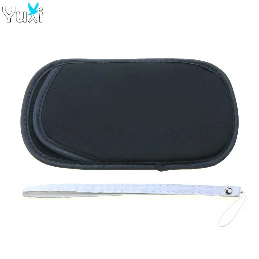 

YuXi Soft Screen Protective Carrying Storage Bag Pouch Case with Hand Wrist Lanyard For Sony PSP 1000 2000 3000 Console