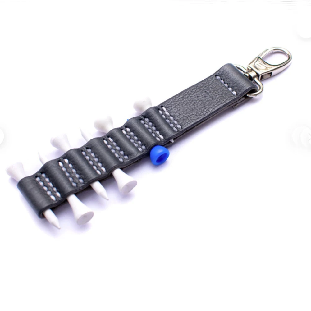 

Golfs Tees Holder Tool With 7 Grid Small Portable Multi-Port Storage Bag Golfs Accessories