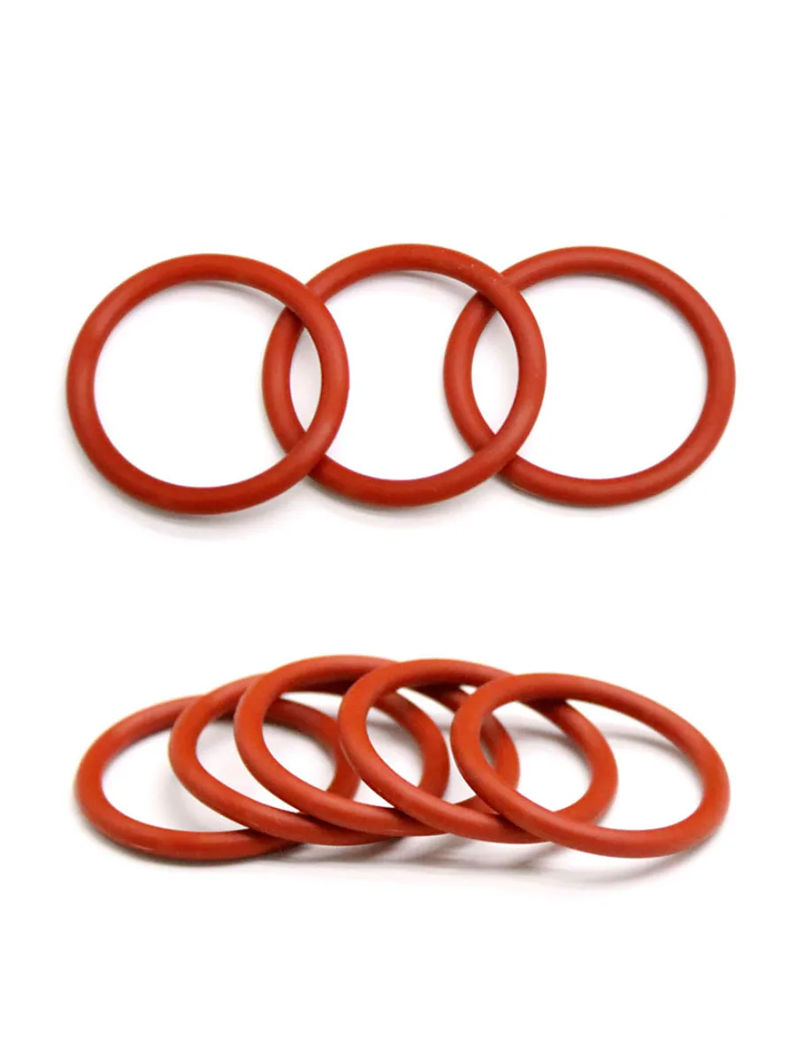 CS 3 мм OD 10 ~ 100 VMQ O Ring кольца из силиконового каучука водонепроницаемая шайба