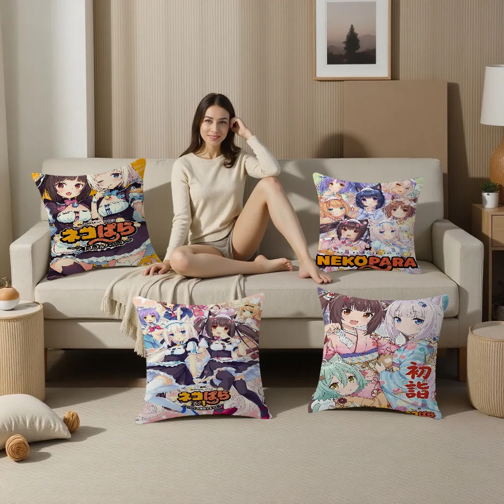 Наволочка MINISO аниме Nekopara полиэстер/хлопок