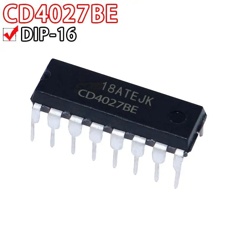 10 шт. CD4027BE DIP16 CD4027 DIP CD4027BE Новый и оригинальный IC