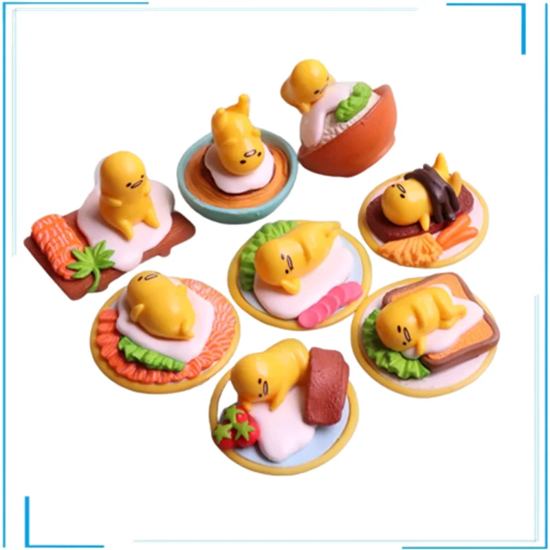 

Japan Anime Gudetamas Yolk Lazy Eggs Toy Cute Kawai Doll Kids Gifts Different Style Models Table Decoration Gashapon Figures