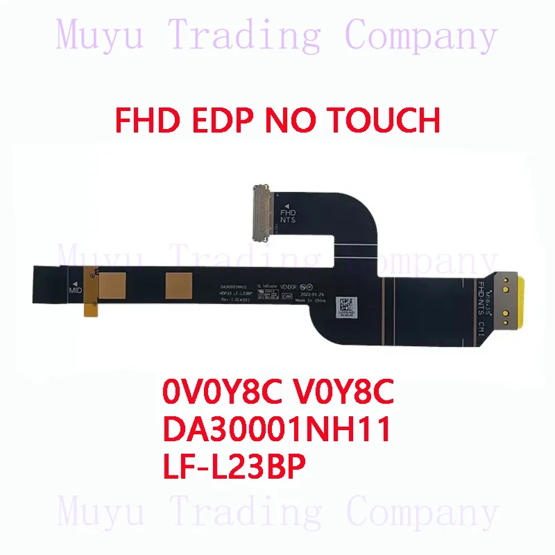 Новый оригинальный ЖК-кабель FHD EDP для ноутбука DELL XPS13 9315 XPS 2022 HDP33 0V0Y8C V0Y8C DA30001NH11