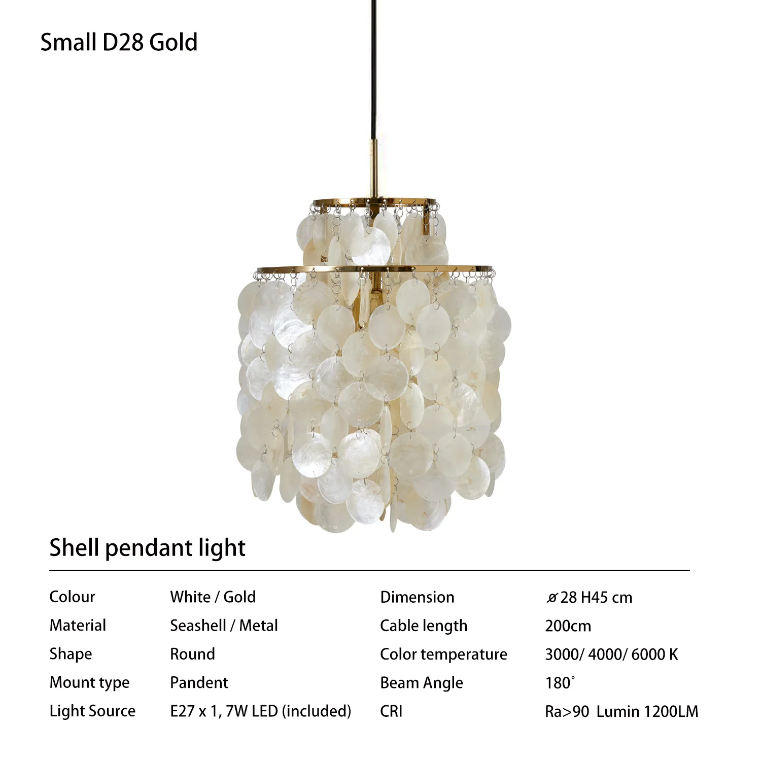 

Подвесной светильник Coquillage CAREN