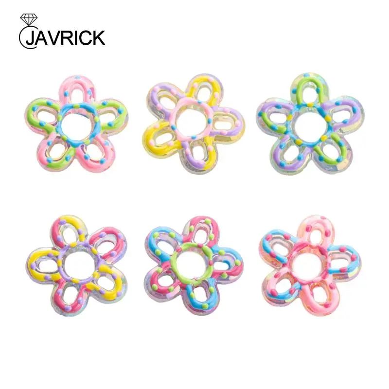 

Hand-painted Beautiful Crystal Flower Bead Spacer Beads Jewelry Making Supply