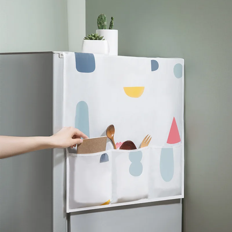 

Пылезащитный разноцветный чехол для холодильника, многофункциональная Пылезащитная ткань, домашний текстиль, чехол для стиральной машины, домашнее хранение