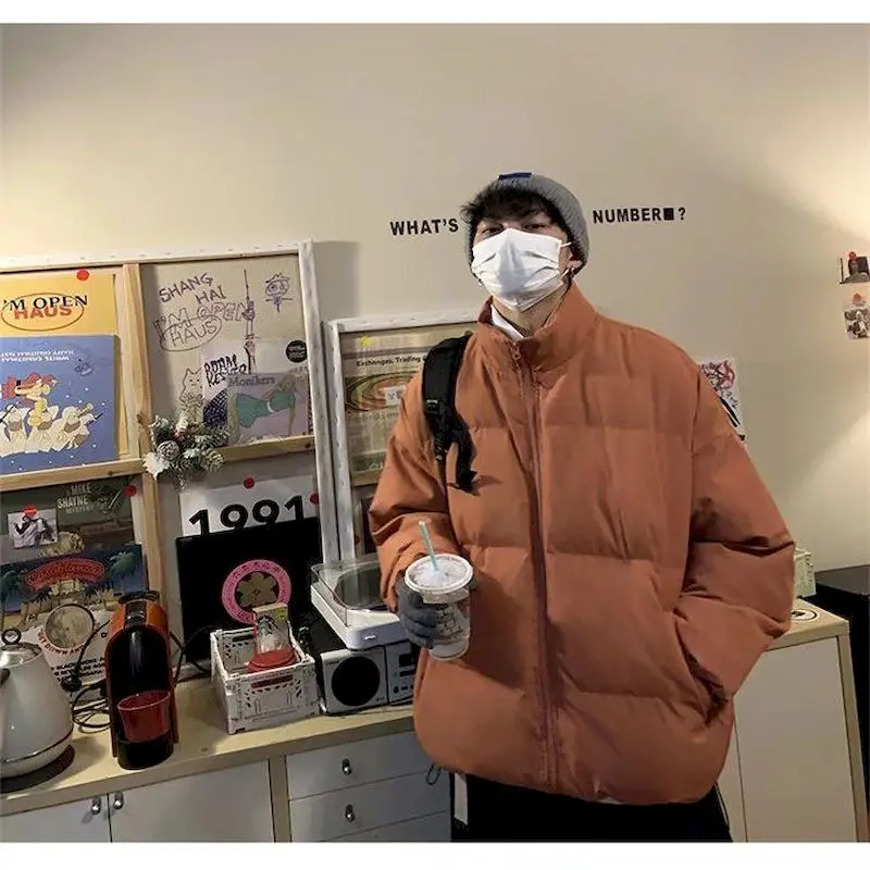 Winter Men's and Women's Bread Jackets Fashion Stand-up Collar Thickened Outer Wear Personalized Bread Jackets Warm Thick Coat