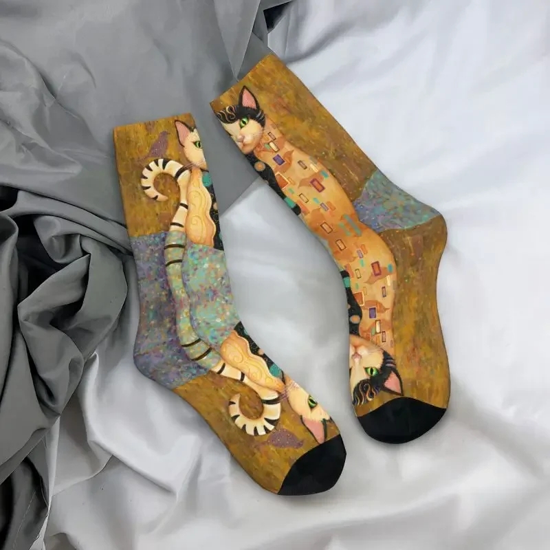 Классные винтажные мужские и женские теплые носки с 3D-принтом вдохновленные Gustav
