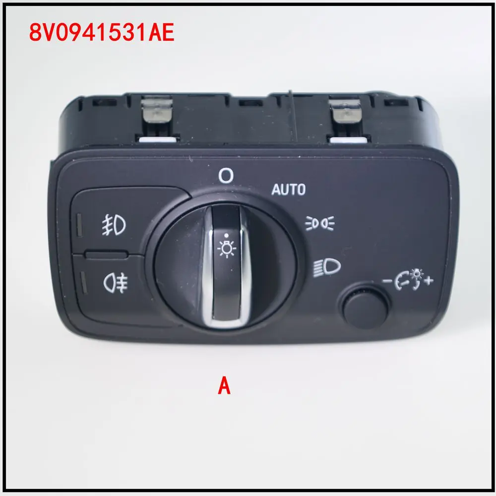 

Хромированный переключатель противотумансветильник светильник с авто для Audi A3 S3 8V 8V0941531AM 8V0 941 531 AM 8V0941531AE 8V0941 531 AE