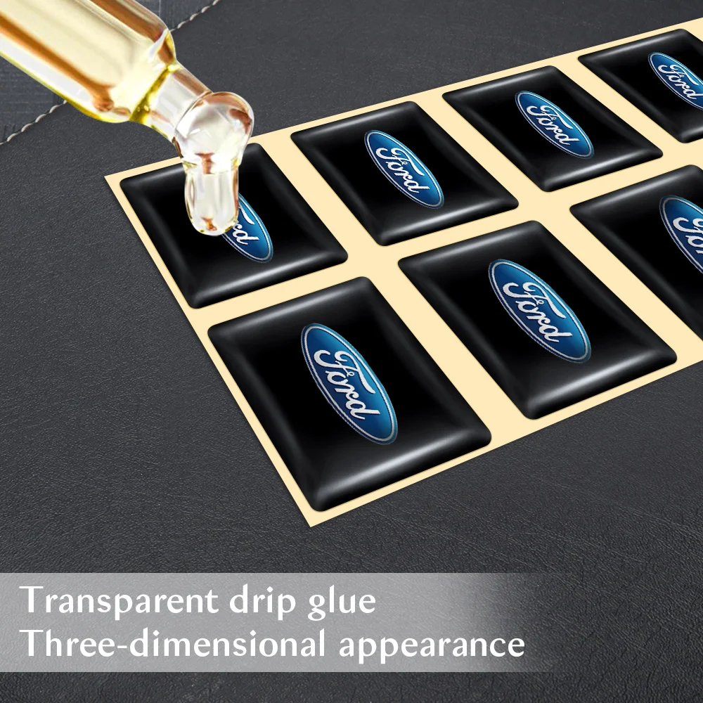 10 шт. 3D эпоксидная смола автомобильный Стайлинг аксессуары для рулевого колеса