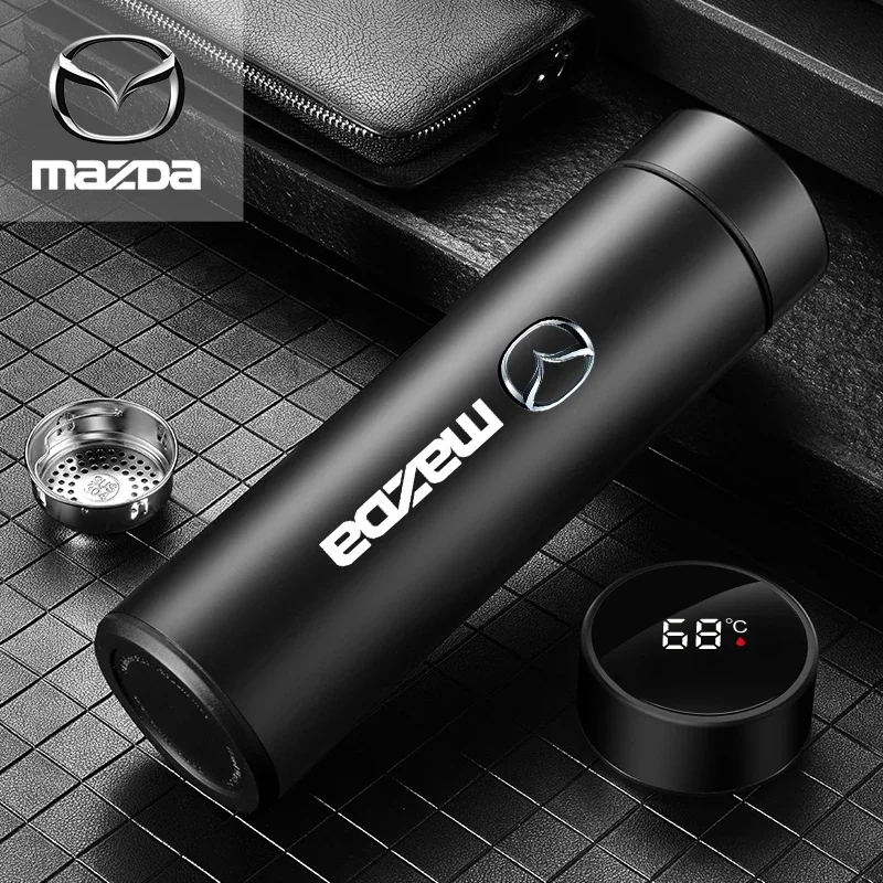 Умная кружка-термос с логотипом автомобиля кружка температурным дисплеем для Mazda