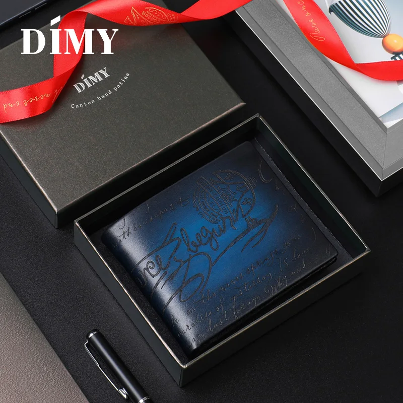 Женская сумка DIMY Fashion из натуральной кожи с складывающимся кошельком для мужчин, сделанным вручную, в стиле рюши с множеством карманов для мужских кошельков.