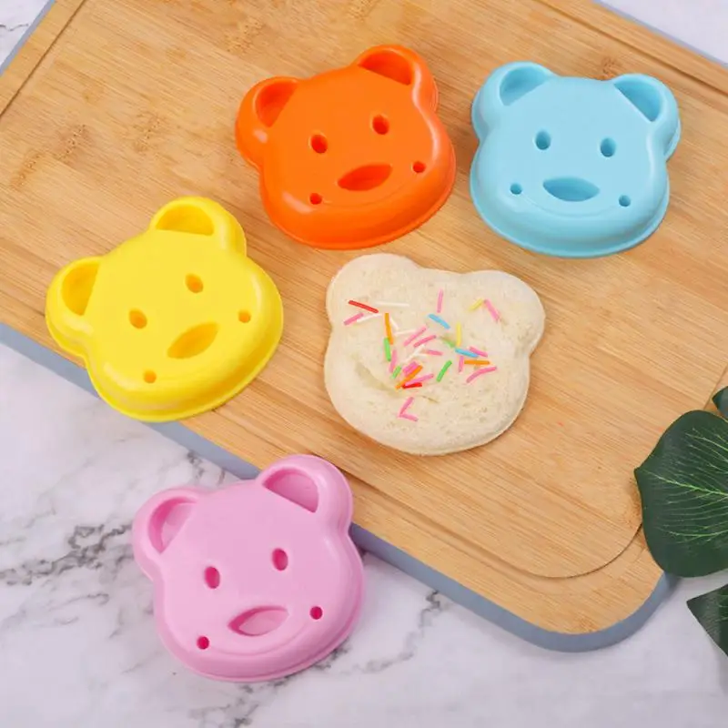 

Plastic Diy Sandwich Mold Dog Bear Shape Toast Cut For Kids Cookie Cutters Bread Crust Cutters 2023 Cute Cartoon Bear Mold