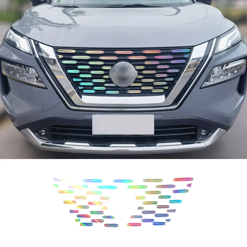 Передняя решетка автомобиля, полоски, отражатель, водонепроницаемые декоративные наклейки, отделка для Nissan X-Trail T33, внешние аксессуары 2022 автомобиль,наклейки на авто,аксессуары для авто,для машины