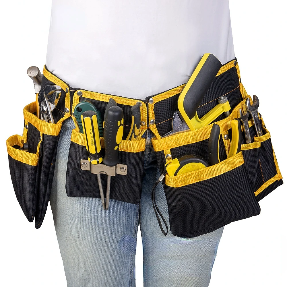 Belt Waist Pocket Case Electrician Oganizer Tool Bag High Capacity Tool Bag Waist Pockets Carrying Pouch Home Tools Storage Bag
