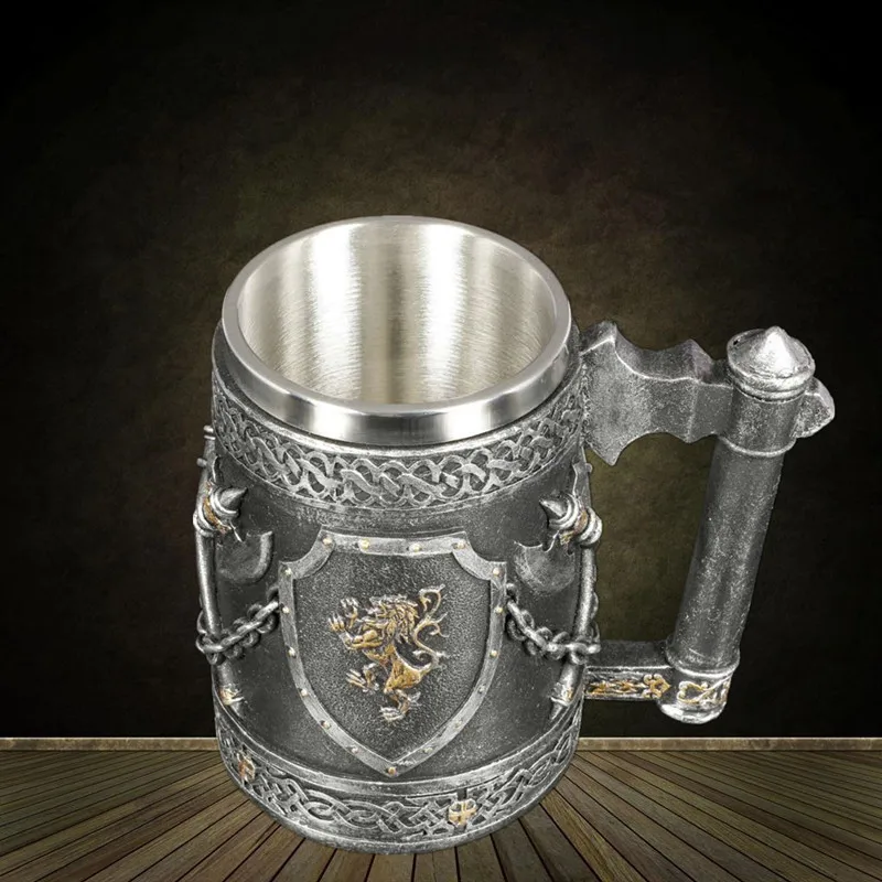 3D пивные кружки кофейные чашки готический Кубок железный престол кружка из