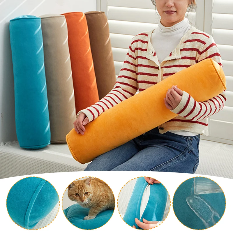 40-120 см бархатная цилиндрическая длинная наволочка для шейного отдела