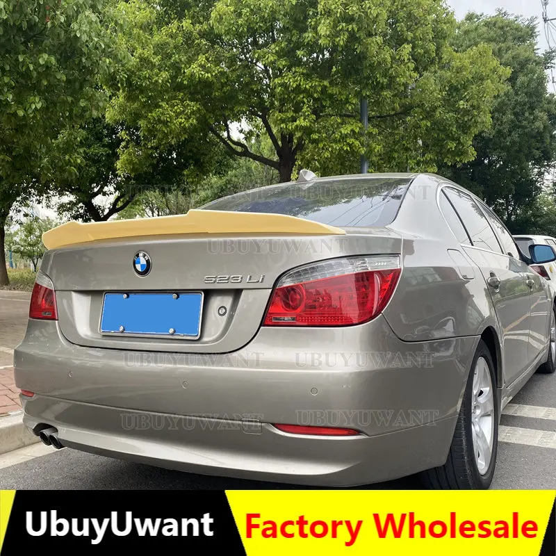 

For BMW 5 Series E60 M5 Black Spoiler 2005-2011 Car Rear Trunk Wing Boot Lip Carbon Fiber Spoiler Decoration Car Styling