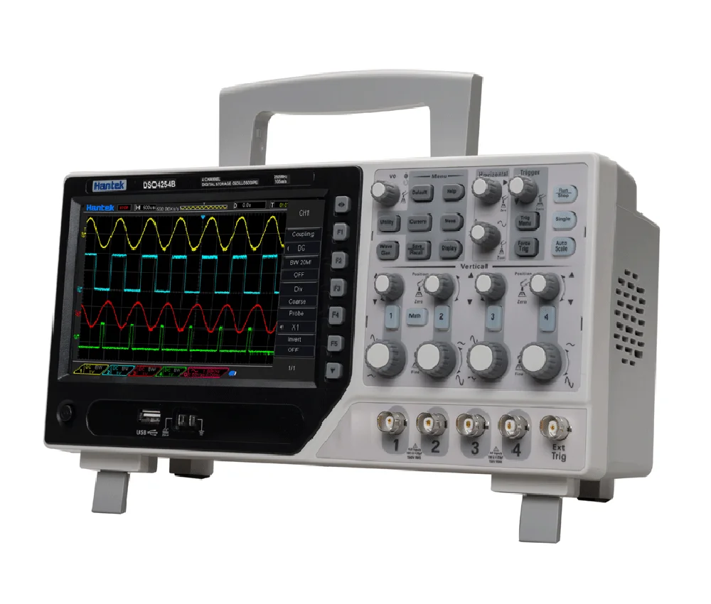 

Hantek DSO4084B 4-Channel Oscilloscope Digital Oscilloscope 32 Kinds Of Auto-Ranging 80mhz USB Portable Multimeter Tester