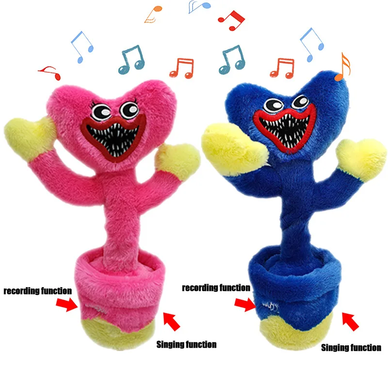 Оптовая продажа Huggy Wuggy музыкальные качели цветок плюшевая игрушка Мак кукла