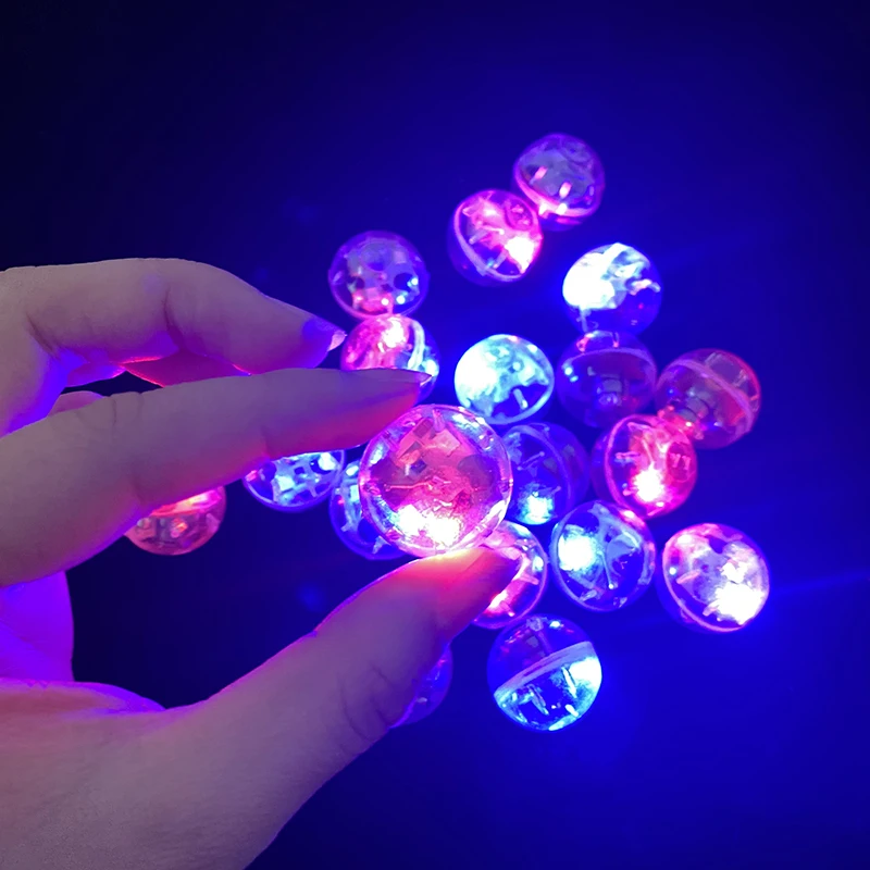 10Pcs/Lot Small Round Ball Light Switch Balloon LED Flash Luminous Lamps Light For Wedding Party Birthday Kids Toys Decoration