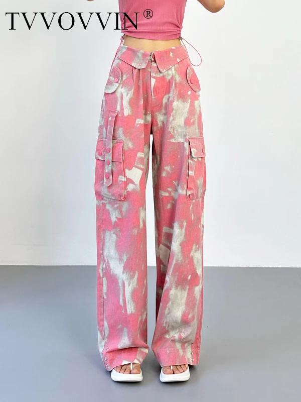 

Новинка, женские камуфляжные брюки-карго с завязкой, 2023 окрашенные, для женщин, дизайнерские мягкие американские уличные брюки-карго JY1D
