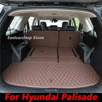 for hyundai palisade 2020 2021 2022 car trunk mat boot liner tray car rear trunk cargo mat protective cover accessories