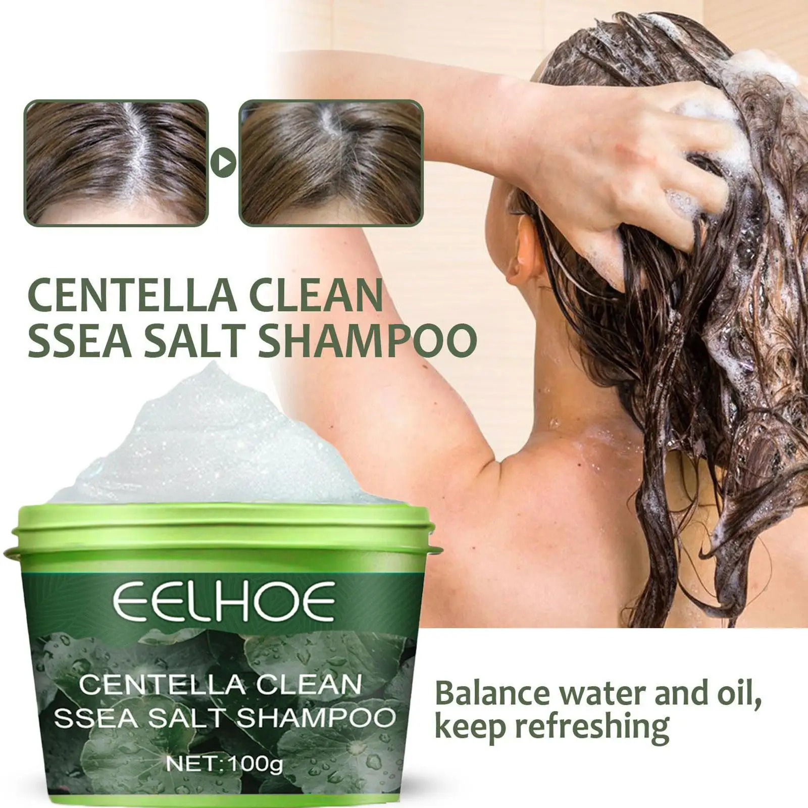 

1 шт. натуральный скраб для ухода за волосами, отшелушивающее средство для кожи головы, морская соль для волос, шампунь для ухода за волосами E3P8