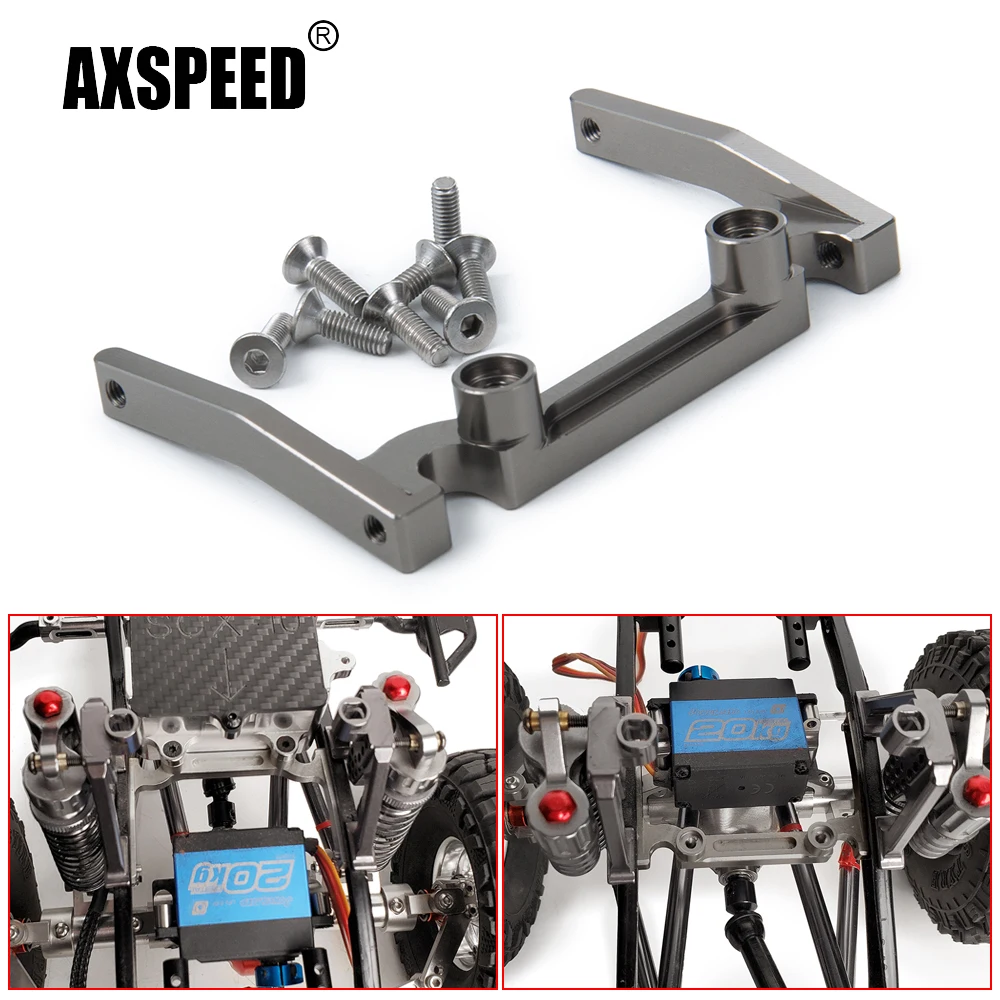 

AXSPEED CNC Aluminum Alloy Electronic Box Mount Beams for Axial SCX10 1/10 RC Crawler Car Model Upgrade Parts