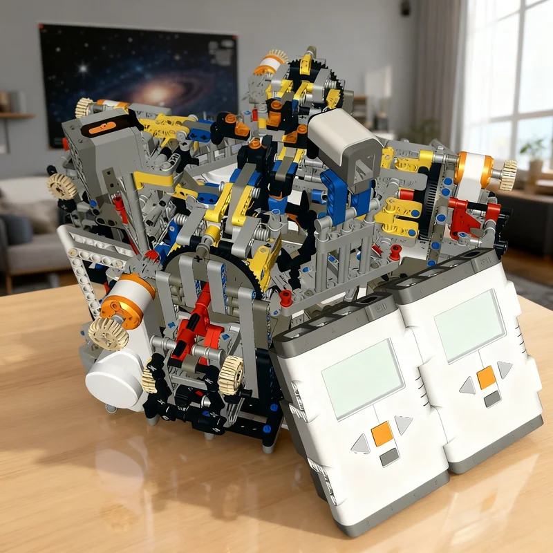 Фото 2070 деталей MOC NXT Cube Machine Cube Solver Mindstorms NXT: Конструктор, модель-головоломка, игрушка, строительные блоки, рождественский подарок, идея для детей №1