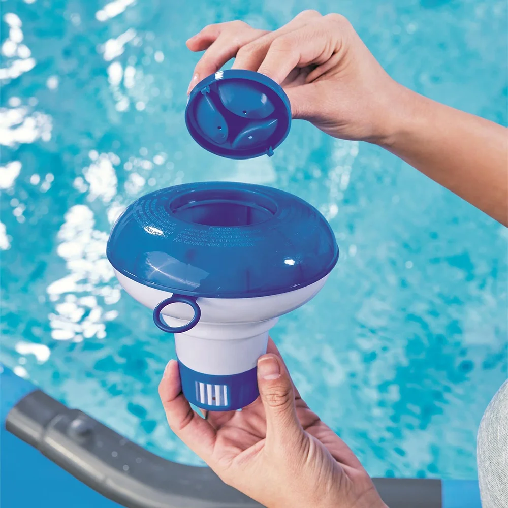 Bestway 58210 Family Adjustable Dial Swimming Pool Chemical Chlorine Floating Dispenser