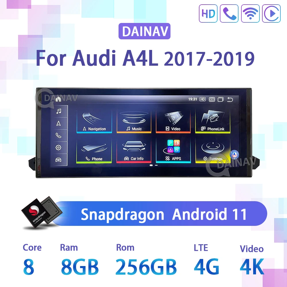 

Автомагнитола для Audi A4, A4L, B9, A5 2017-2020, Android 11