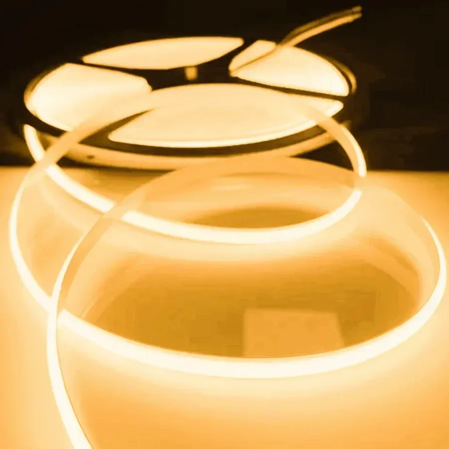 

Светодиодная лента Phlanp COB 220В теплый/ледяной белый 240 светодиодов/м 0,5-10 м