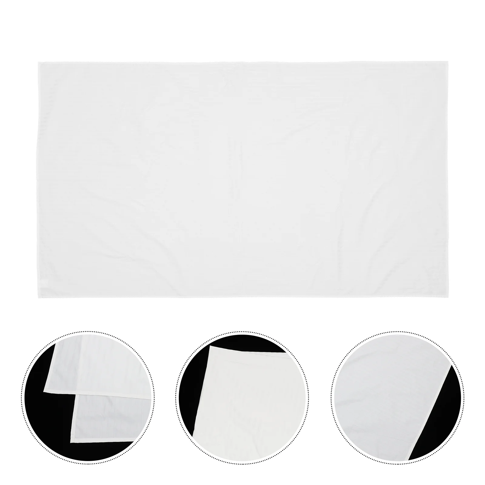 

Breathable Fitted Sheet for Washable Fitted Bed Sheet Mattress Cover (White)