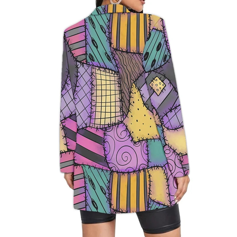 Женский костюм в стиле пэчворк блейзеры одежда большие костюмы с цветочным