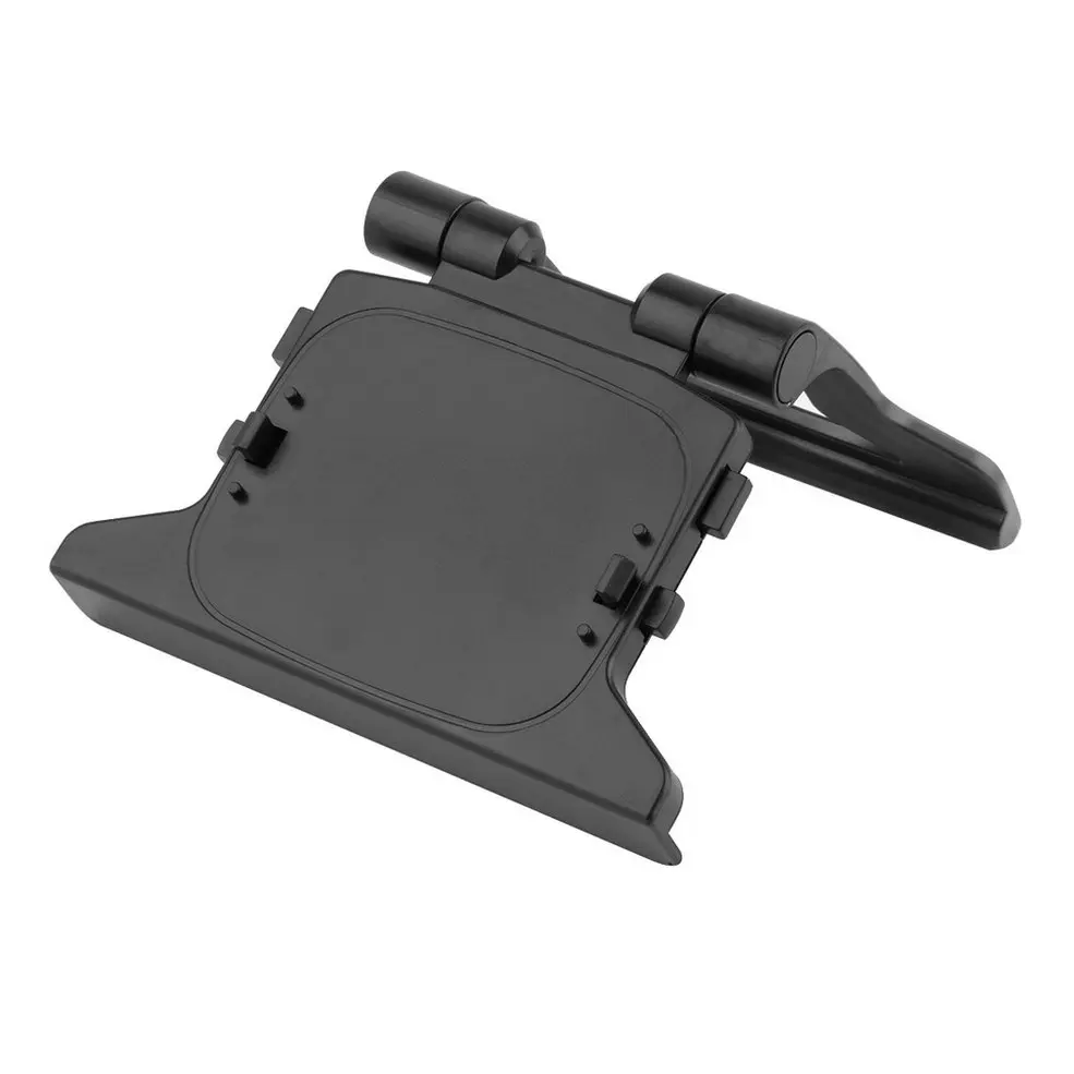 Durable Use Plastic Black Plastic TV Clip Clamp Mount Mounting Stand Holder Suitable for Microsoft Xbox 360 Kinect Sensor images - 6