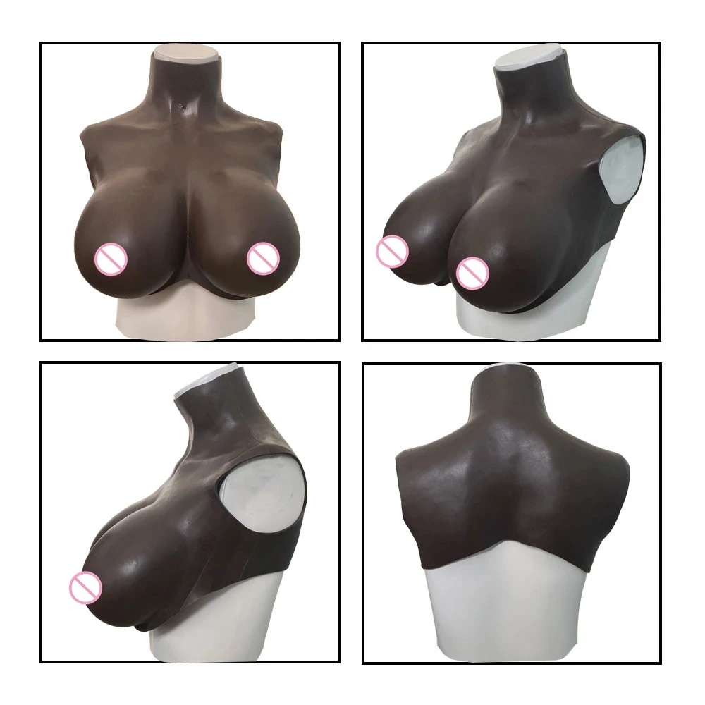 2022 New Realistic Shemale Fake Boobs False Breast Forms Crossdressers Silicone Breast Tits For Drag s Mastectomy Transgender