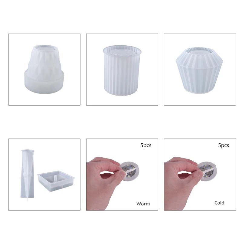 

Хрустальная настольная лампа, искусственная кожа, силиконовая форма, столб и основание, набор форм для украшения дома