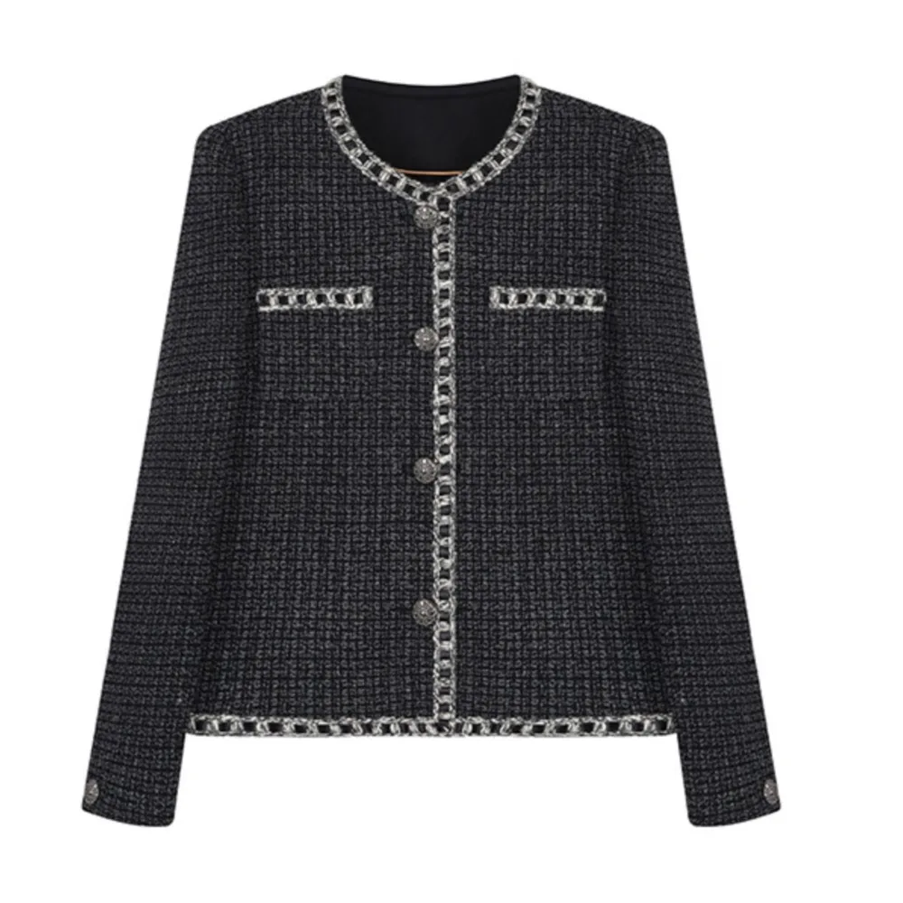 Женская короткая черная куртка блестящая верхняя одежда для весны и осени