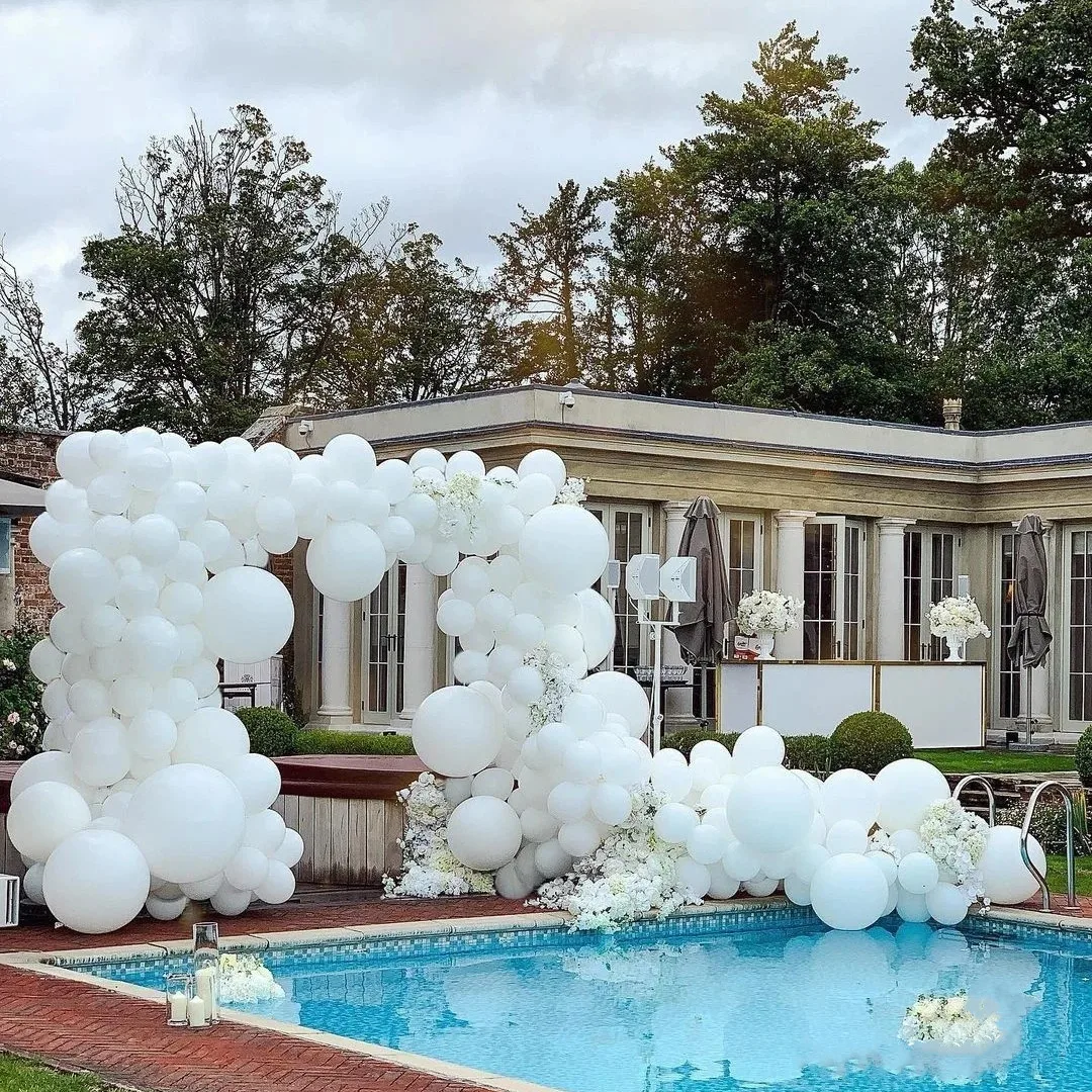 

Matte Pure White Latex Balloons for Marrige Wedding Birthday Party Backdrop Decoration Helium Globos Baby Shower Favor Supplies