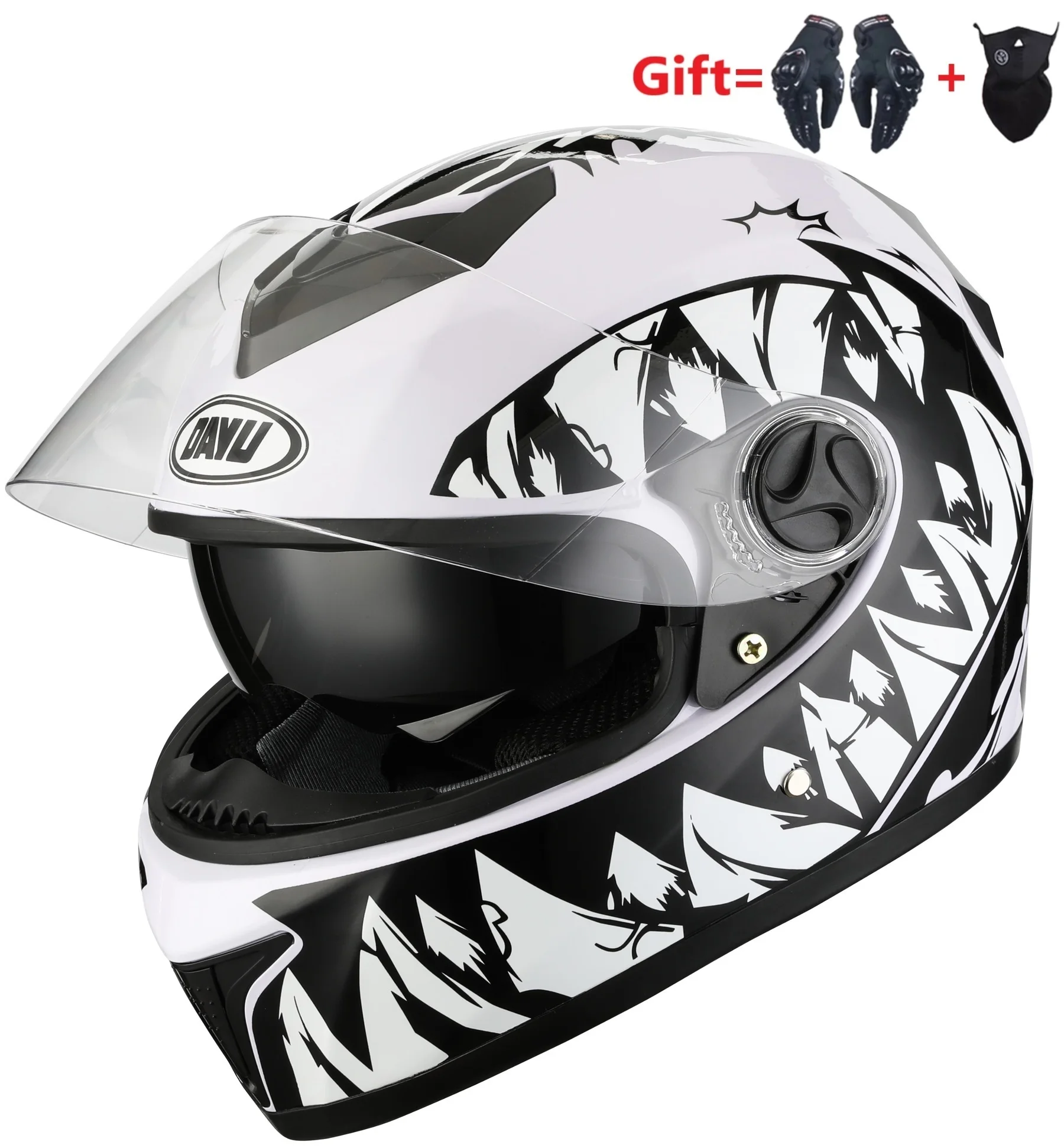 2021 Full Face Motorcycle Helmet For Man Women Dual Lens Motocross Double Visors Motorbike casco moto capacete