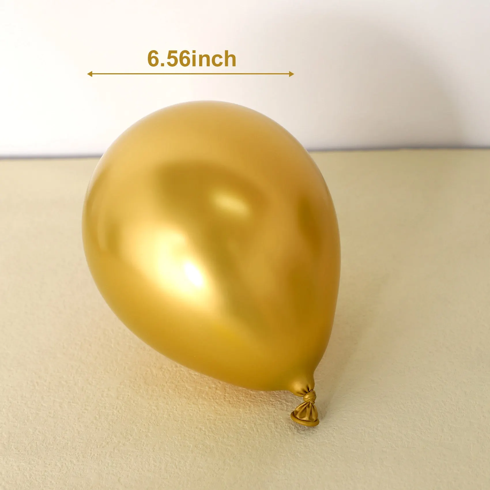 Шары латексные золотистые металлические хромированные 5 дюймов 100 шт.