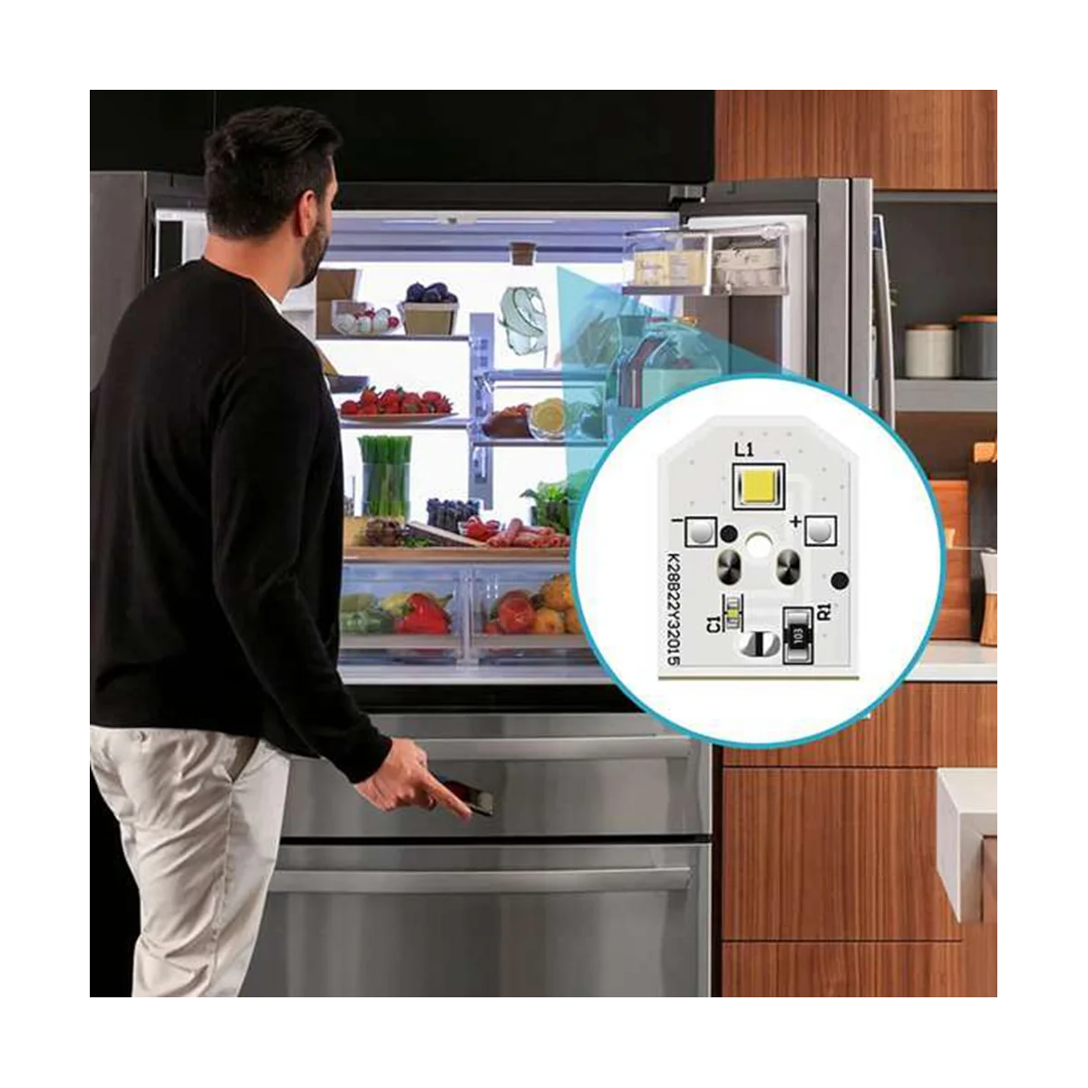 WR55X11132 WR55X25754 Светодиодный светильник для холодильника Замените WR55X30602 PS 4704284 3033142