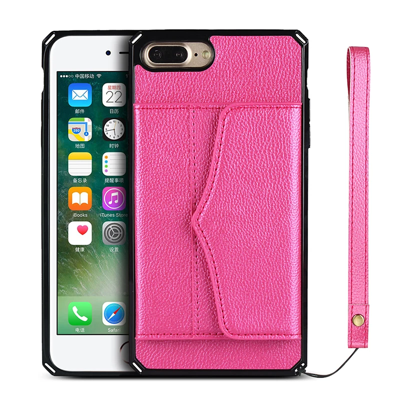 

Full Coverage With Lanyard PU Leather Wallet Case For iPhone 8 7 Plus 11 12 Pro Max Cover For iPhone Xr X Xs Max 12 Mini Cases